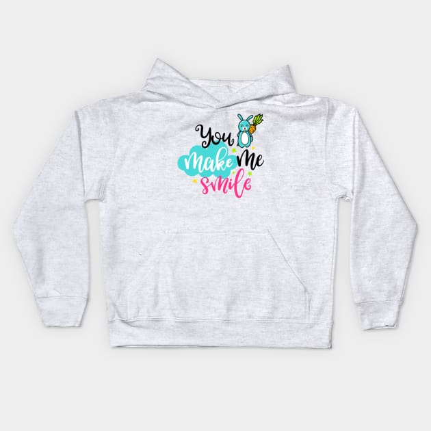 You make me smile Kids Hoodie by ByVili